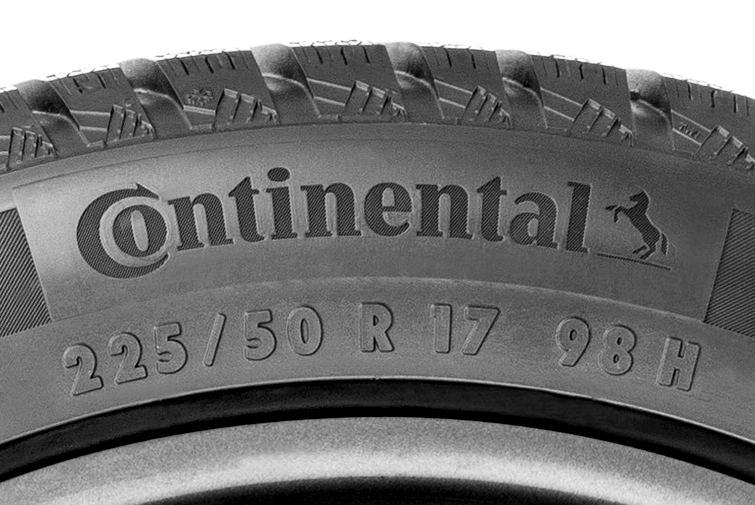 Numbers on tire