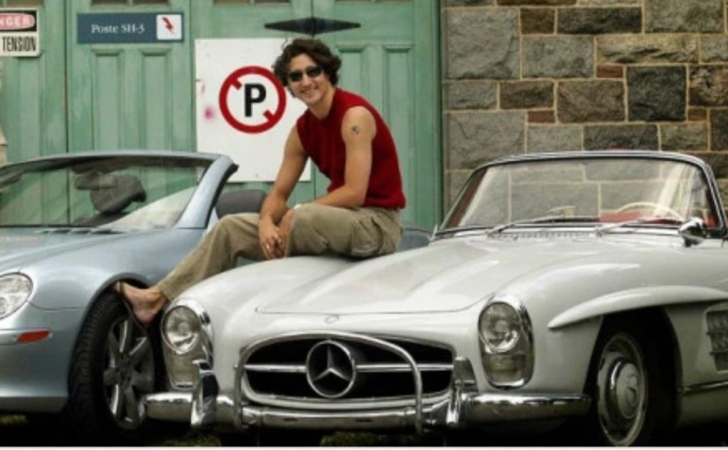 Justin Trudeau and his 300SL