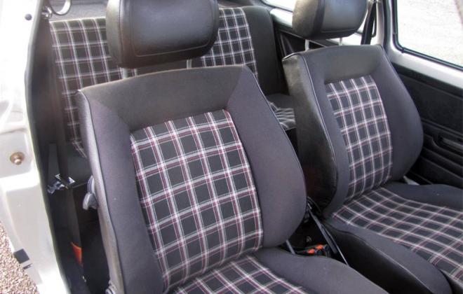 The GTI's tartan interior